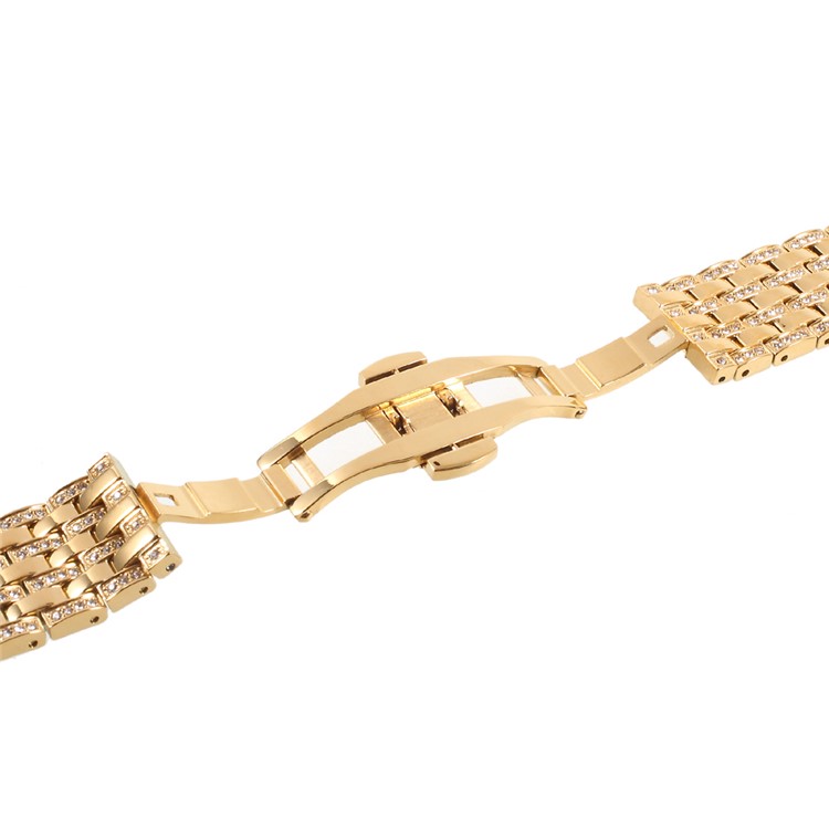 Diamond Electroplated Stainless Steel Watch Band for Apple Watch Series 2 Series 1 42mm - Silver-6