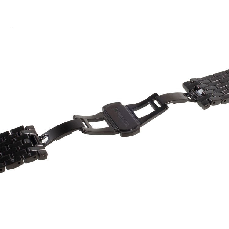 Electroplated Diamond Stainless Steel Watch Strap for Apple Watch Series 2 Series 1 42mm - Black-7