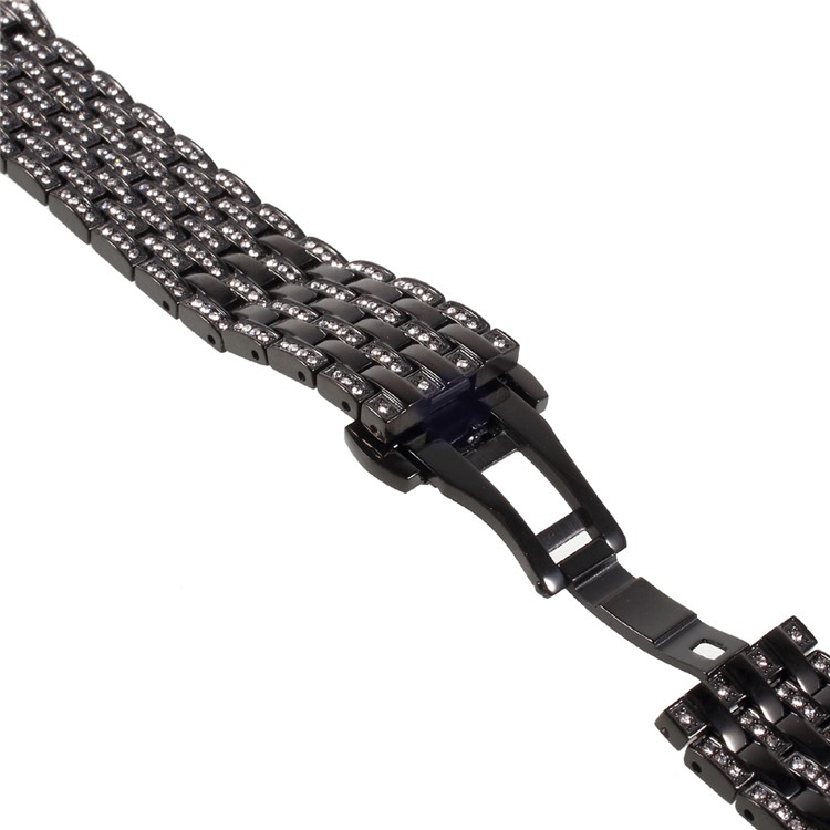 Electroplated Diamond Stainless Steel Watch Strap for Apple Watch Series 2 Series 1 42mm - Black-8