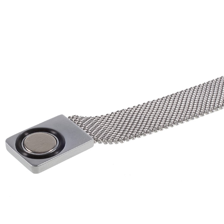 Magnetic Matel Wrist Watch Strap Replacement for Xiaomi Mi Band 2 - Sliver-5