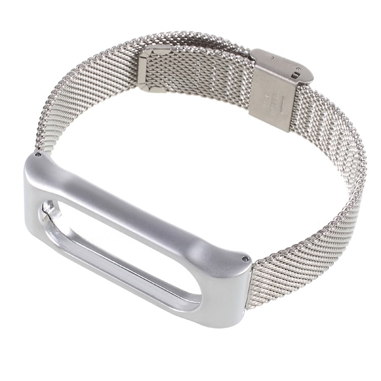 Mesh Milanese Watch Band for Xiaomi Mi Band 2 - Sliver-1