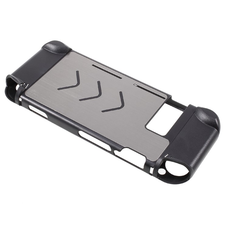 Aluminum Alloy Protective Metal Shockproof Anti-Scratch Hard Cover for Nintendo Switch - Grey-2