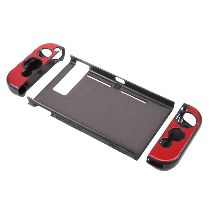 Aluminum Alloy Protective Hard Back Case Cover for Nintendo Switch - Red-2