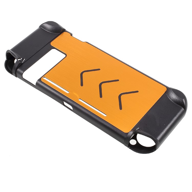Aluminum Alloy Protective Shockproof Anti-Scratch Hard Back Case for Nintendo Switch - Gold Color-2