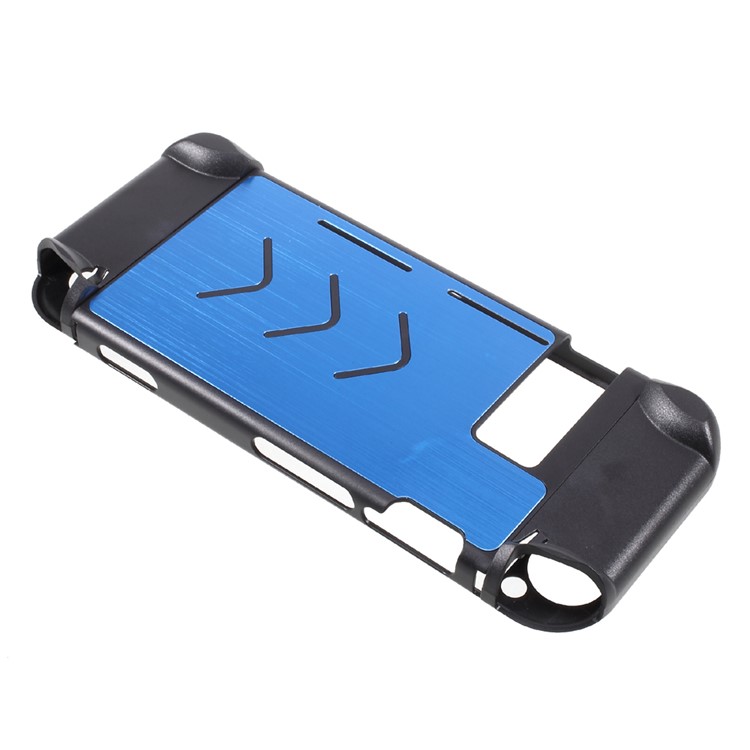 Caixa De Proteção Contra Metal Resistente A Choque Anti-choque De Metal Para Interruptor Nintendo - Azul Escuro-2