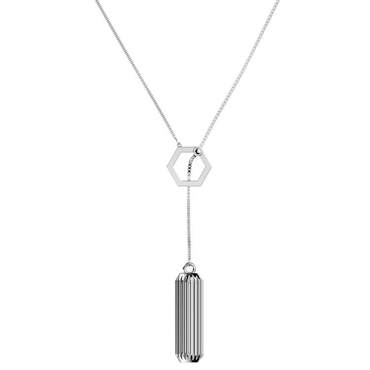 Metal Pendant Necklace for Fitbit Flex 2 Jewelry Accessories - Silver Color-5