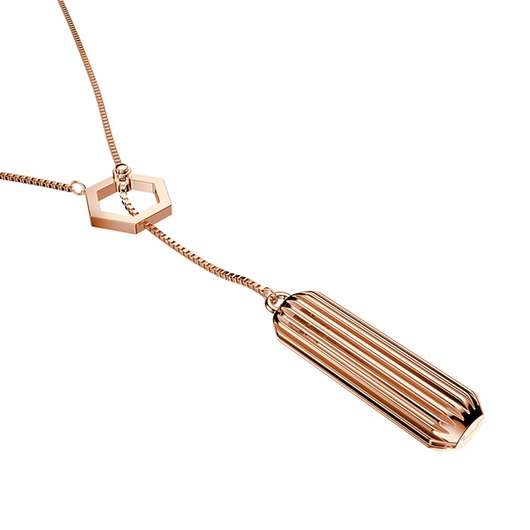 Replacement Necklace Pendant for Fitbit Flex 2 - Rose Gold Color-2