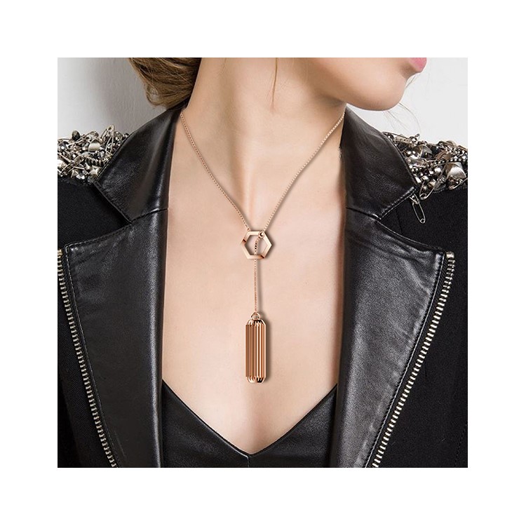 Replacement Necklace Pendant for Fitbit Flex 2 - Rose Gold Color-3