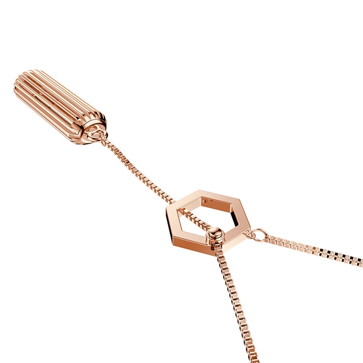 Replacement Necklace Pendant for Fitbit Flex 2 - Rose Gold Color-4