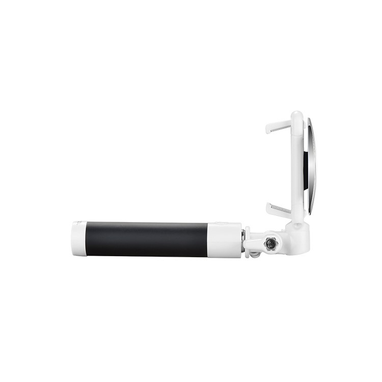 HOCO K2 Mini Extendable 3.5mm Audio Cable Control Selfie Stick with Mirror and Lanyard - Black-2