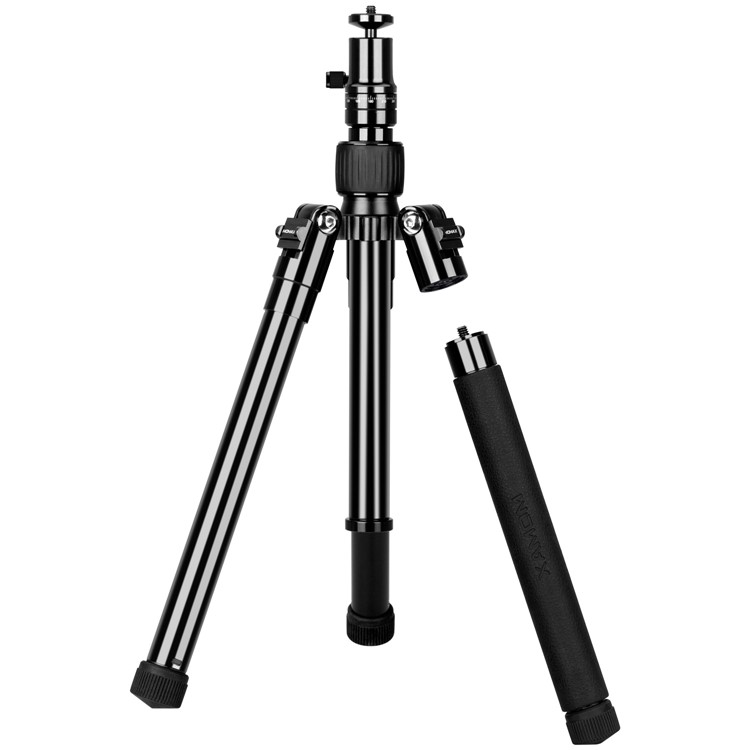 MOMAX Tripod Pro 6 Multi-functional Selfie Stick Table Top Tripod Outdoor Tripod for DSLR Cameras - Black-11