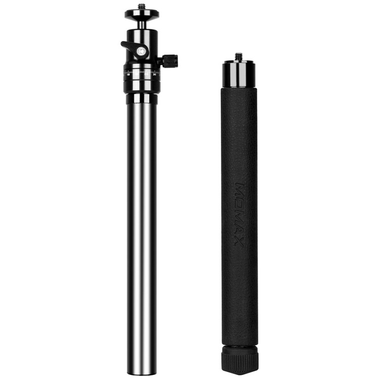 MOMAX Tripod Pro 6 Multi-functional Selfie Stick Table Top Tripod Outdoor Tripod for DSLR Cameras - Black-16
