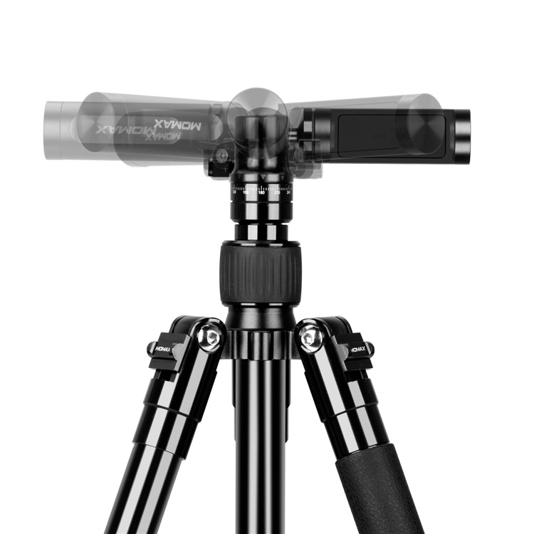 MOMAX Tripod Pro 6 Multi-functional Selfie Stick Table Top Tripod Outdoor Tripod for DSLR Cameras - Black-6