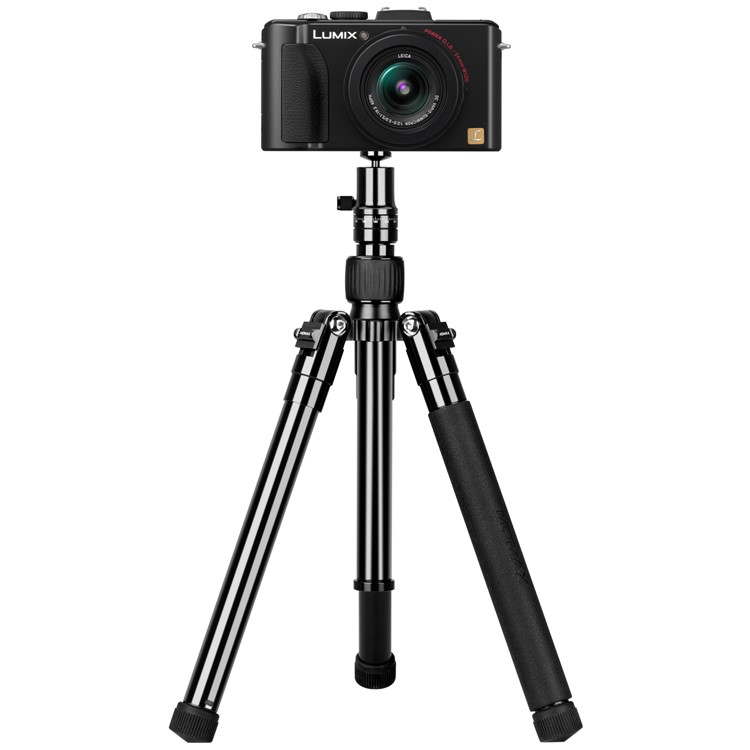 MOMAX Tripod Pro 6 Multi-functional Selfie Stick Table Top Tripod Outdoor Tripod for DSLR Cameras - Black-9