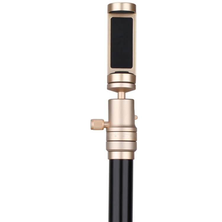 MOMAX Tripod Pro 6 Lightweight Camera Tripod Monopod Stand with Phone Grip + 360 Degree Ball Head - Gold Color-10