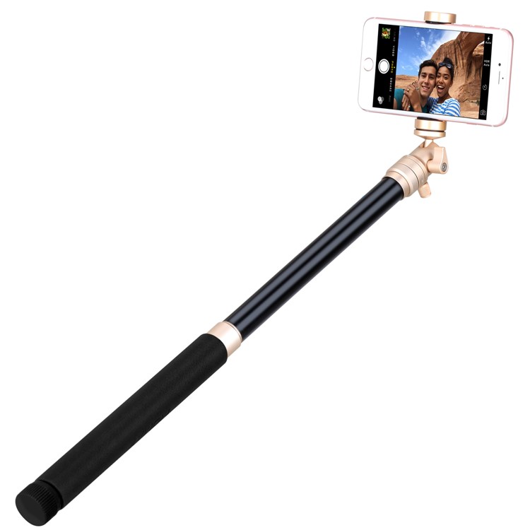 MOMAX Tripod Pro 6 Lightweight Camera Tripod Monopod Stand with Phone Grip + 360 Degree Ball Head - Gold Color-15