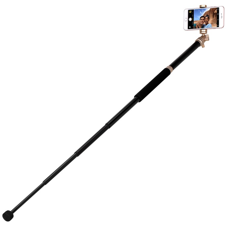 MOMAX Tripod Pro 6 Lightweight Camera Tripod Monopod Stand with Phone Grip + 360 Degree Ball Head - Gold Color-17