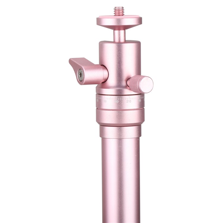 MOMAX Tripod Pro 6 Portable Camera Tripod Monopod Stand with Phone Grip + 1/4" Quick Release - Rose Gold Color-12