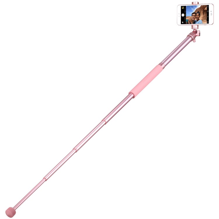 MOMAX Tripod Pro 6 Portable Camera Tripod Monopod Stand with Phone Grip + 1/4" Quick Release - Rose Gold Color-17