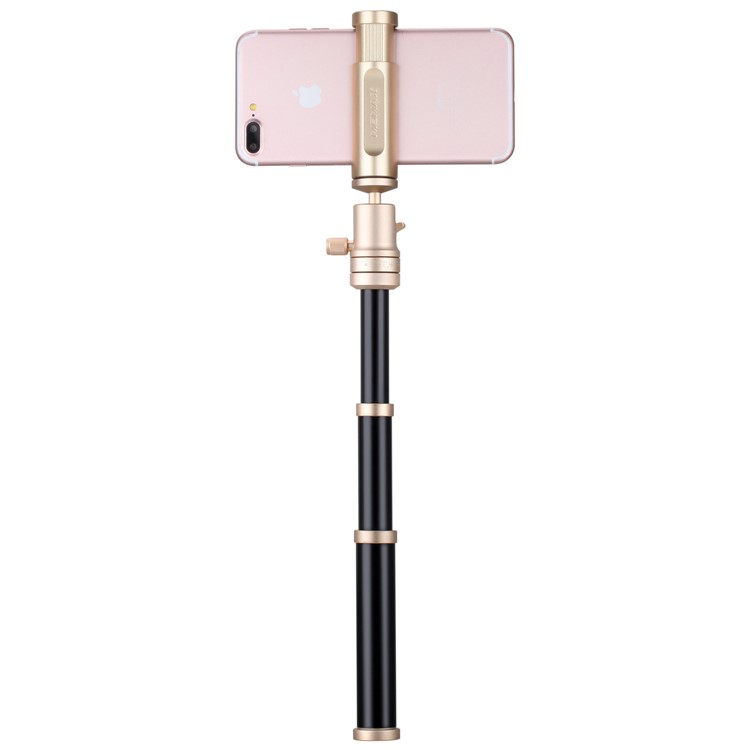 MOMAX Tripod Pro 5 Extendable Camera Tripod Monopod Stand with 360 Degree Ball Head + 1/4" Quick Release - Gold Color-14