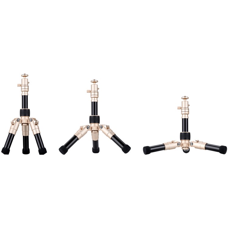 MOMAX Tripod Pro 5 Extendable Camera Tripod Monopod Stand with 360 Degree Ball Head + 1/4" Quick Release - Gold Color-16