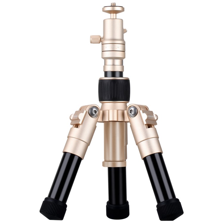MOMAX Tripod Pro 5 Extendable Camera Tripod Monopod Stand with 360 Degree Ball Head + 1/4" Quick Release - Gold Color-4