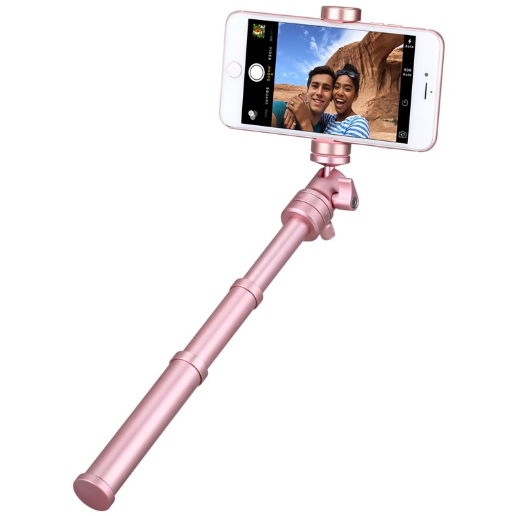 MOMAX Tripod Pro 5 Lightweight Aluminum Alloy Camera Tripod Monopod Stand for Phones and DSLR Cameras - Rose Gold Color-12