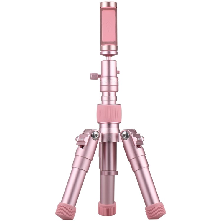 MOMAX Tripod Pro 5 Lightweight Aluminum Alloy Camera Tripod Monopod Stand for Phones and DSLR Cameras - Rose Gold Color-3