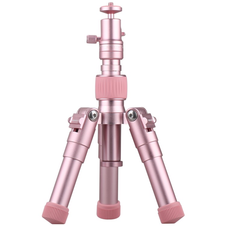 MOMAX Tripod Pro 5 Lightweight Aluminum Alloy Camera Tripod Monopod Stand for Phones and DSLR Cameras - Rose Gold Color-4