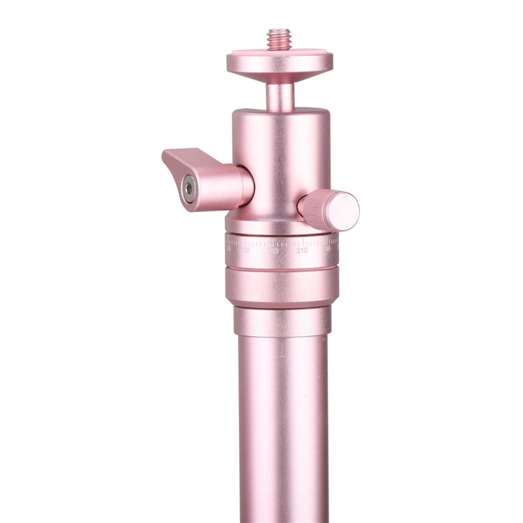 MOMAX Tripod Pro 5 Lightweight Aluminum Alloy Camera Tripod Monopod Stand for Phones and DSLR Cameras - Rose Gold Color-8