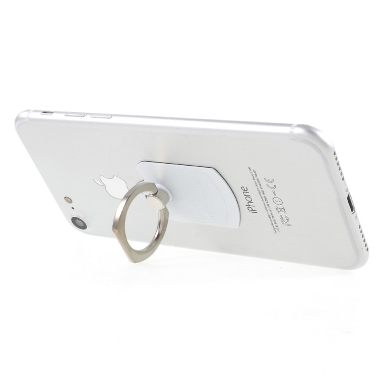 CMZWT CPS-009 Drop-resisting Phone Ring Finger Grip Magnetic Stent - White-3