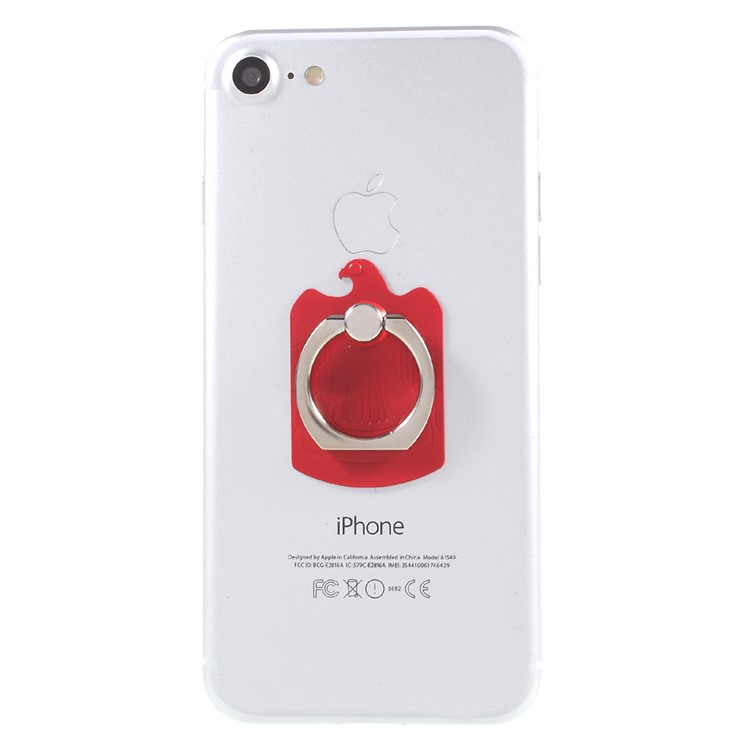 CMZWT Drop-resisting Magnetic Phone Finger Grip Ring Stand (CPS-009) - Red-2