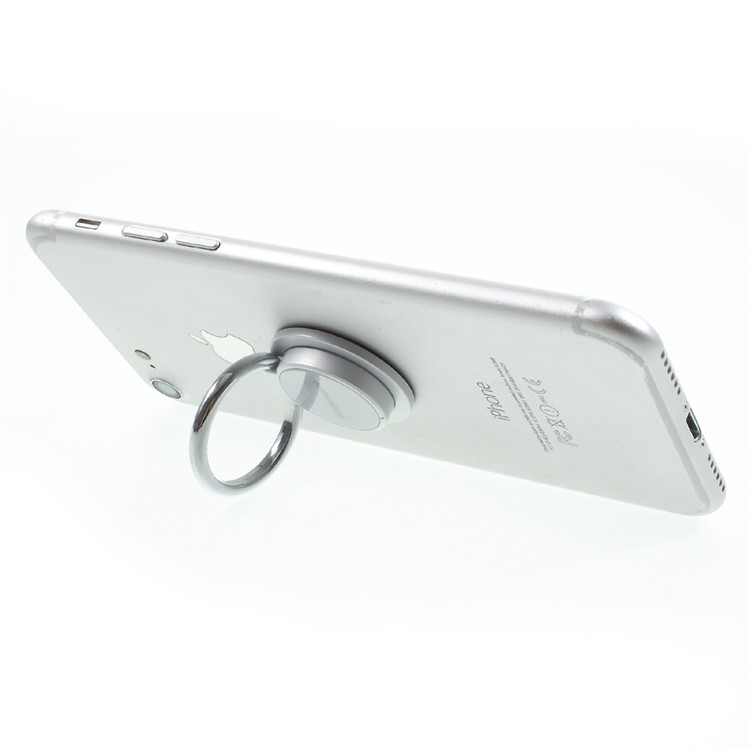 MERCURY GOOSPERY Universal Adhesive Ring Finger Grip Holder Stand for All Smartphones - Silver Color-5