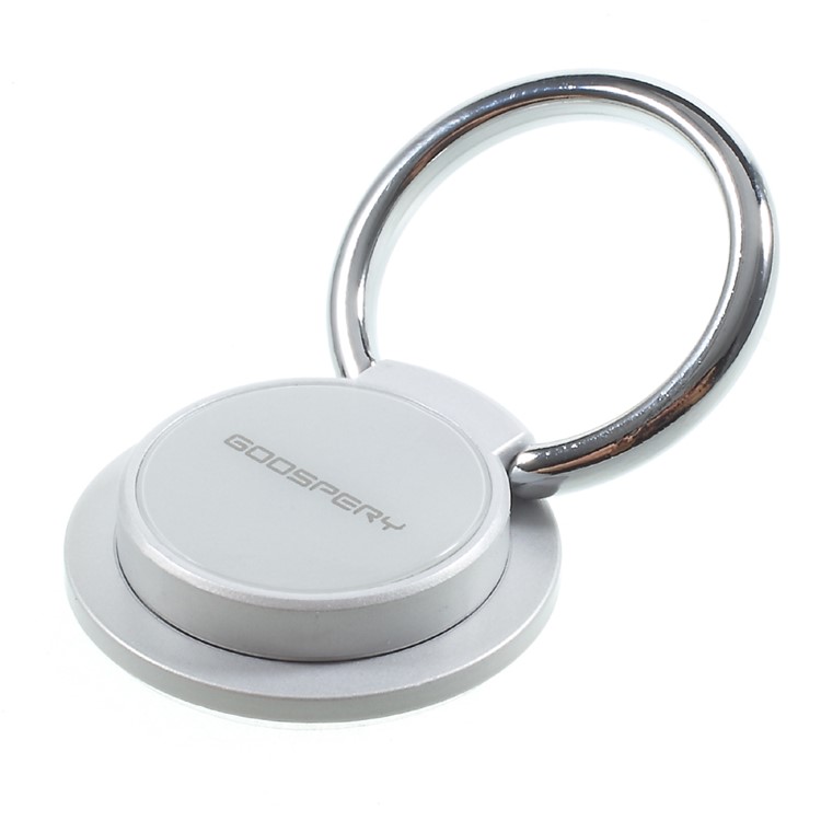 MERCURY GOOSPERY Universal Adhesive Ring Finger Grip Holder Stand for All Smartphones - Silver Color-7