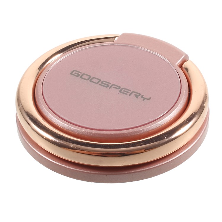 MERCURY GOOSPERY Universal Mobile Phone Finger Grip Holder Stand for All Smartphones - Rose Gold Color-1