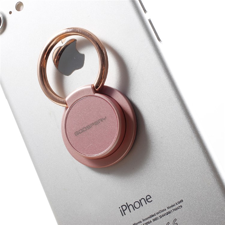 MERCURY GOOSPERY Universal Mobile Phone Finger Grip Holder Stand for All Smartphones - Rose Gold Color-3
