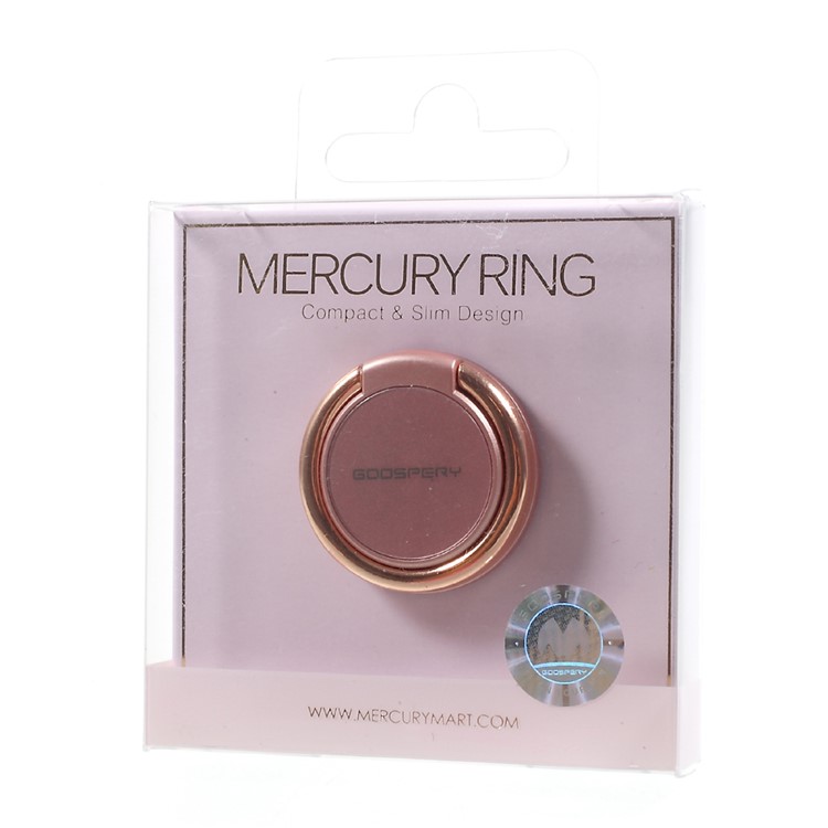 MERCURY GOOSPERY Universal Mobile Phone Finger Grip Holder Stand for All Smartphones - Rose Gold Color-7