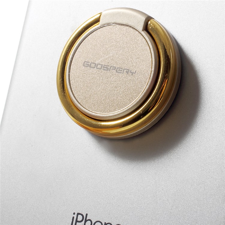 MERCURY GOOSPERY Universal Finger Grip Ring Holder Phone Stand for All Smartphones - Gold Color-4
