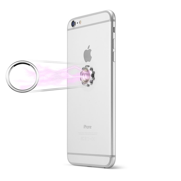 CASEME Multi-functional Magnetic Gear Fidget Spinner Desktop Mount for iPhone 7, Samsung S8 - Silver Color-1