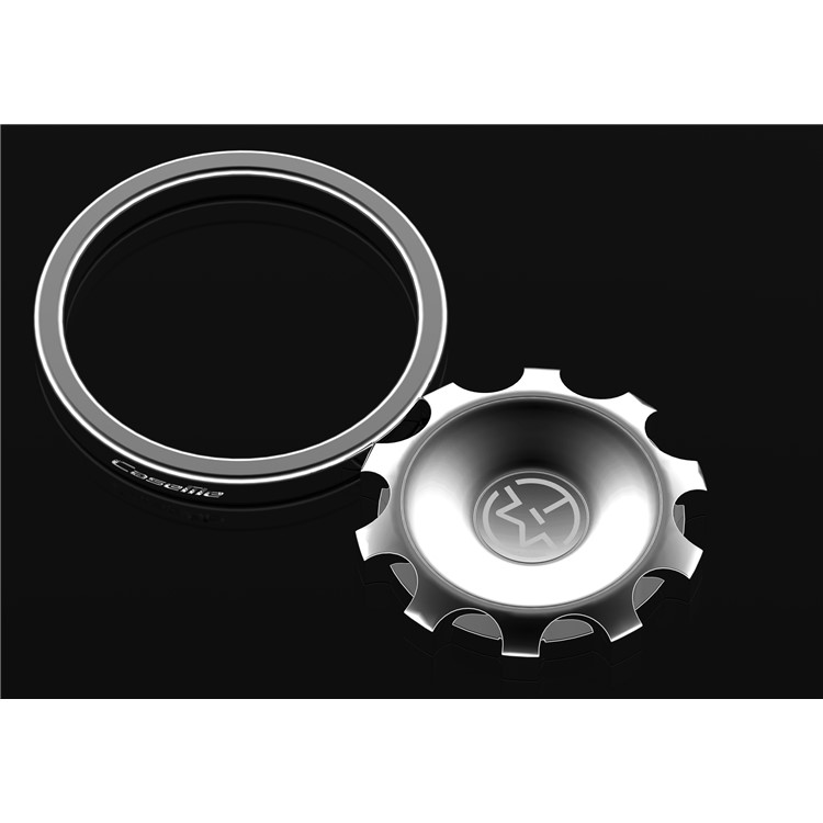 CASEME Multi-functional Magnetic Gear Fidget Spinner Desktop Mount for iPhone 7, Samsung S8 - Silver Color-7