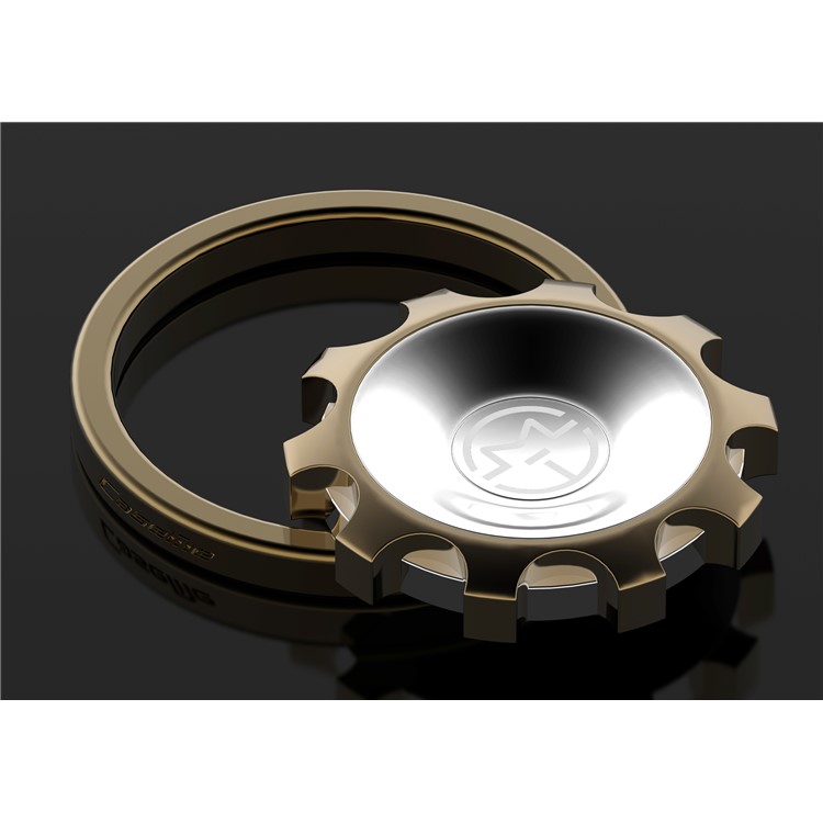 CASEME Creative Magnetic Gear Fidget Spinner Phone Stand Mount for iPhone 7, Samsung S8 - Gold Color-3