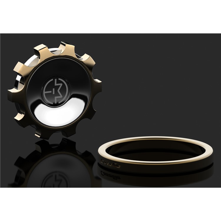 CASEME Creative Magnetic Gear Fidget Spinner Phone Stand Mount for iPhone 7, Samsung S8 - Gold Color-6