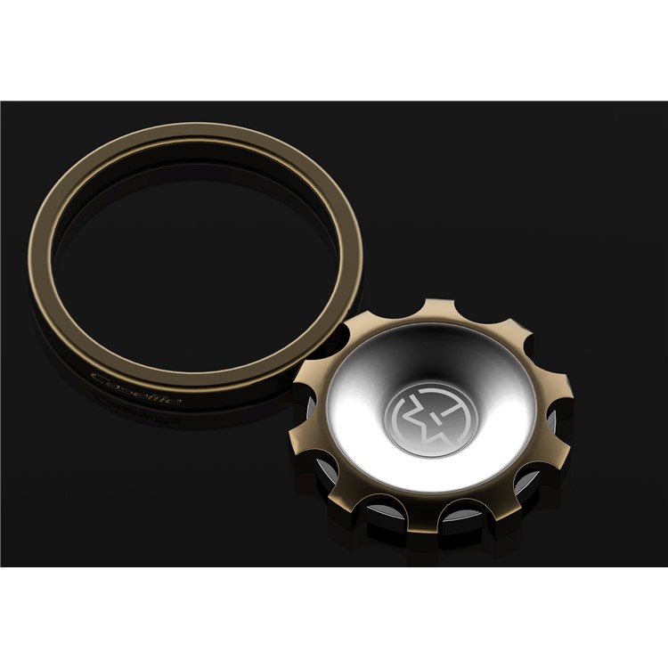 CASEME Creative Magnetic Gear Fidget Spinner Phone Stand Mount for iPhone 7, Samsung S8 - Gold Color-7