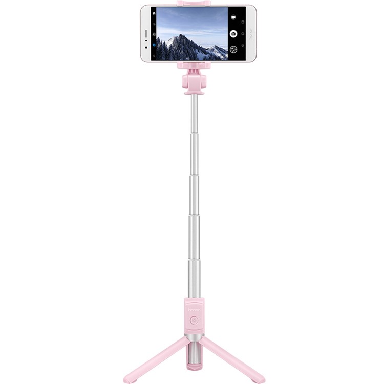 HUAWEI HONOR AF15 2 in 1 Smartphone Tripod Stand and Selfie Stick Bluetooth Control for Huawei P10 etc. - Pink-4