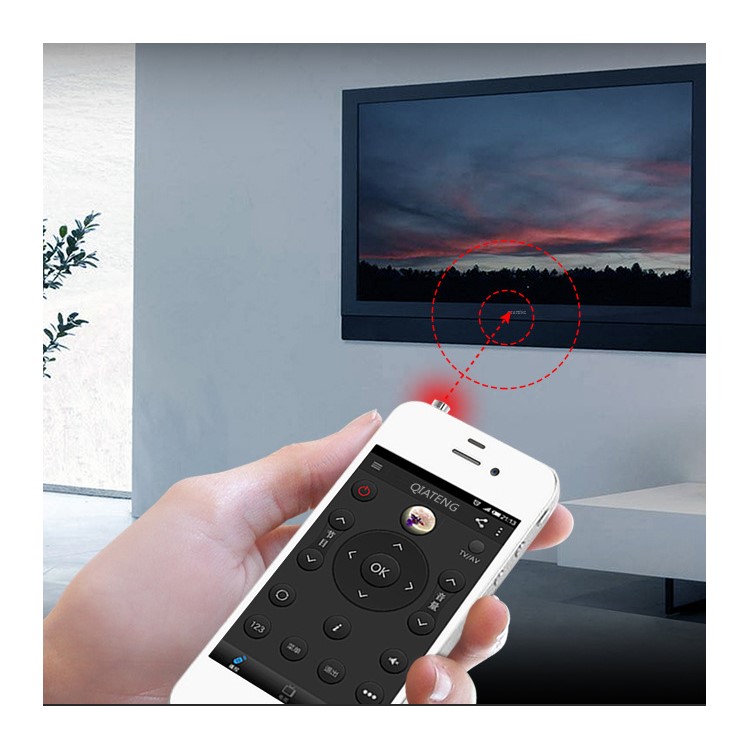IR2 3.5mm Plug Universal IR Wireless Remote Control for Apple iPhone - Gold-7