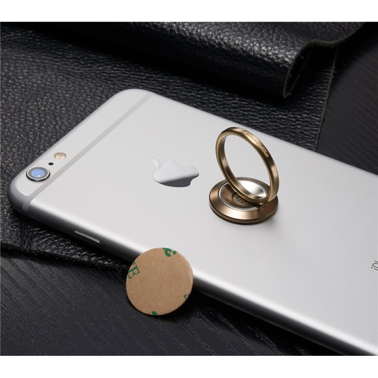 CASEME Creative Magnetic Fingertip Ring for iPhone 7, Samsung S8 - Gold Color-10