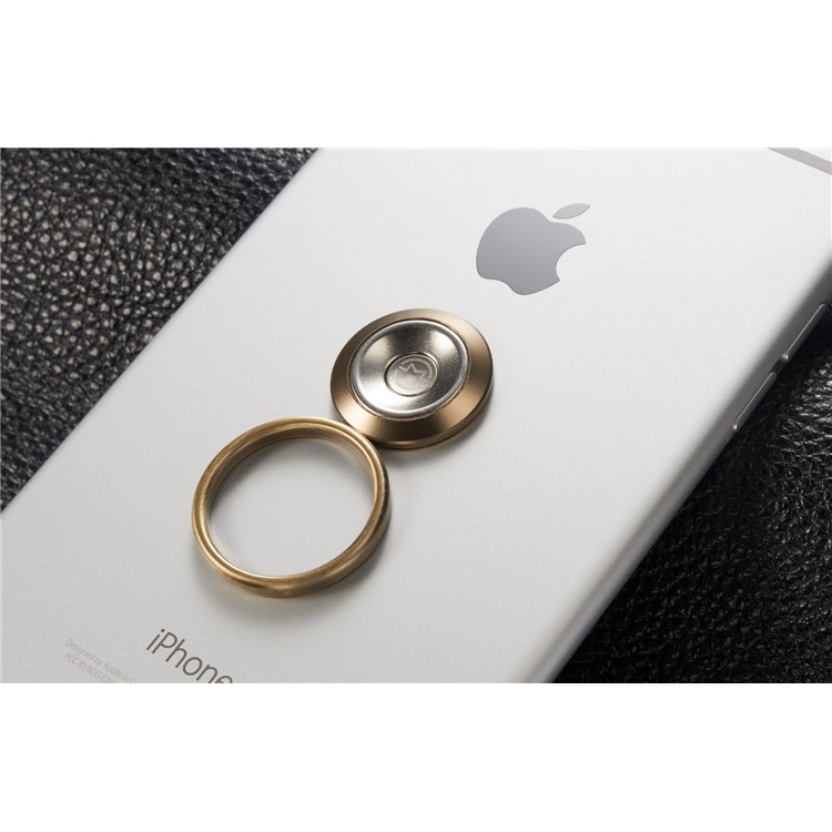 CASEME Creative Magnetic Fingertip Ring for iPhone 7, Samsung S8 - Gold Color-11