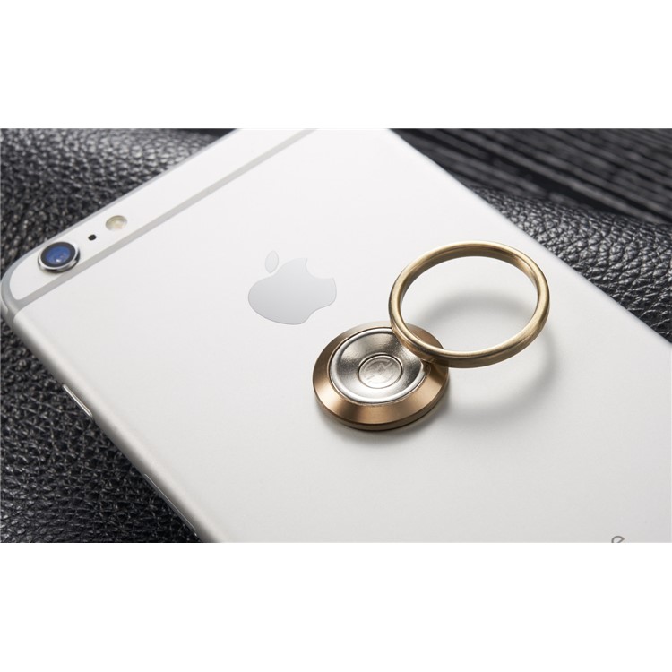 CASEME Creative Magnetic Fingertip Ring for iPhone 7, Samsung S8 - Gold Color-12
