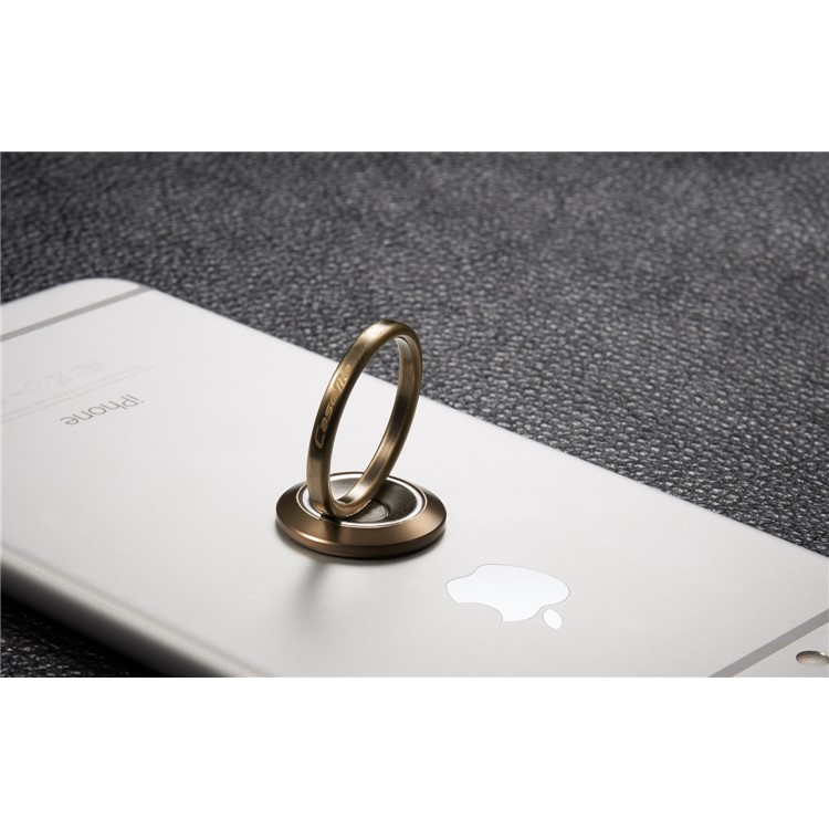 CASEME Creative Magnetic Fingertip Ring for iPhone 7, Samsung S8 - Gold Color-14