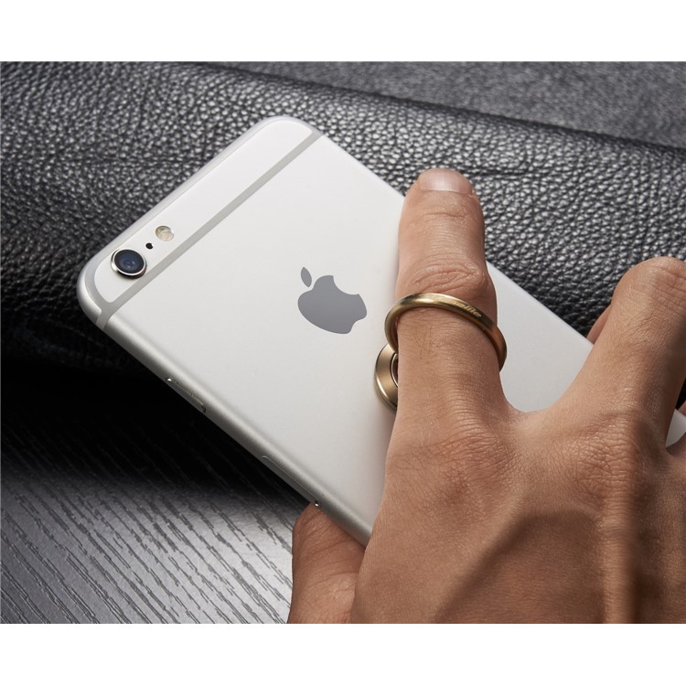 CASEME Creative Magnetic Fingertip Ring for iPhone 7, Samsung S8 - Gold Color-15